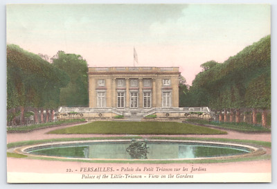 Vtg Postcard Versailles Palais du Petit Trianon Jardins Gardens View France