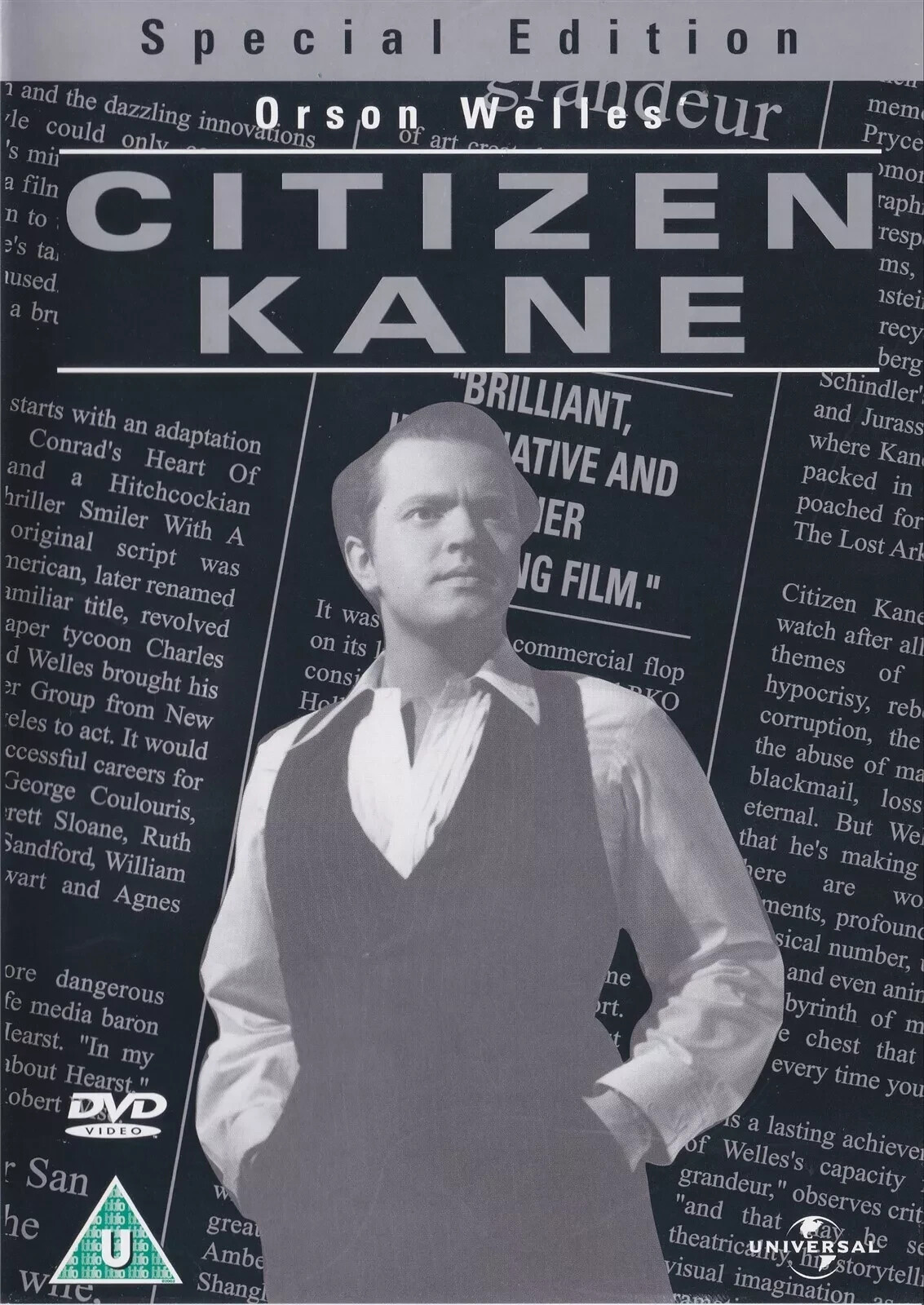 CITIZEN KANE - B SPECIAL EDITION (DVD) ORSON WELLES JOSEPH COTTEN 1941 REGION 2 - Image 2