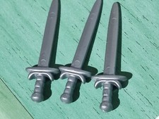 PLAYMOBIL X3 ÉPÉES CORNES VIKINGS CHEVALIERS MÉDIÉVAUX ROMAINS GAULOIS ÉPÉE