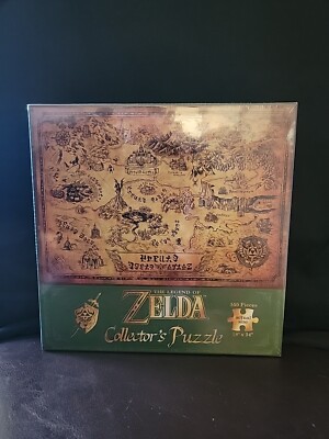 The Legend Of Zelda USAopoly Collectors Edition Puzzle Hyrule Map 550 Pieces