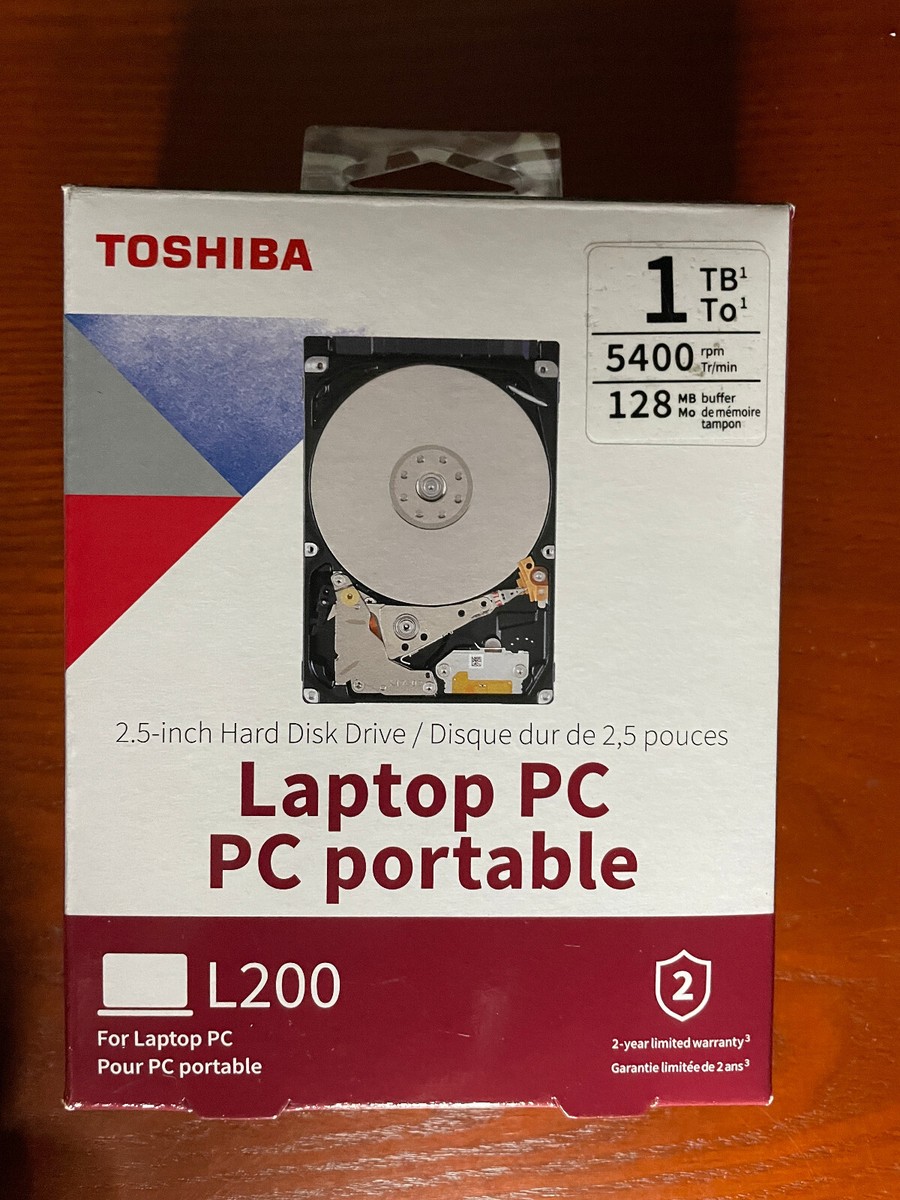 Toshiba L200 laptop SATA HDD 1TB 5400 RPM 128MB Cache New Open Box