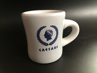 Caesars Las Vegas weiß klobiger Stil Kaffeebecher - 9,5 cm hoch