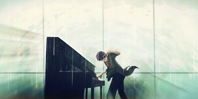 Anime music guy piano soul short  Custom Playmat Mat Pad