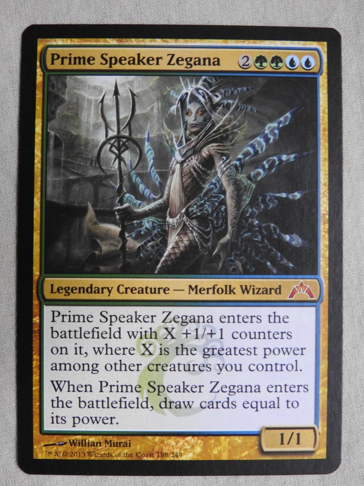 Prime Speaker Zegana NM Gatecrash MTG