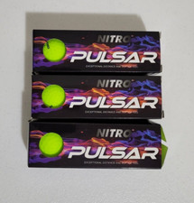 Lote de 9 pelotas de golf Nitro Pulsar doradas con accesorios adicionales