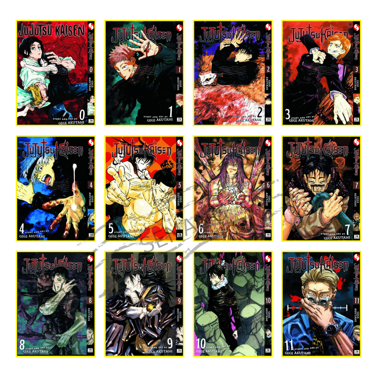 Jujutsu Kaisen Manga English Full Set Vol 0-21 Gege Akutami Comics