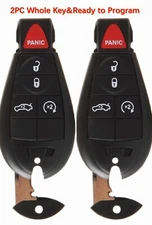 2 For 2008 2009 2010 2011 2012 2013 2014 Dodge Challenger Remote Car Key Fob