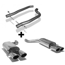 Fox Duplex Racinganlage Mercedes S-Klasse Coupe CL215 CL 500 je 2x115x85mm