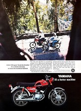 1970 YAMAHA MOTORCYCLE Genuine Vintage Print Ad