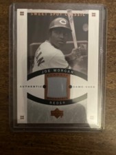 joe morgan authentic game used jersey classic materials 2005