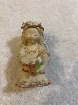 Little Blessings Of Peace,  Seagull Studios, Resin Angel With Inscription Ht. 3 