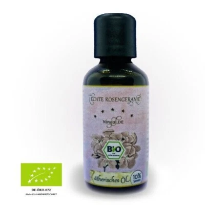 NINGAL.DE NATURWARENHANDEL BIO Rosengeranienöl 100ml - ätherisches Öl - 100% naturrein & frisch