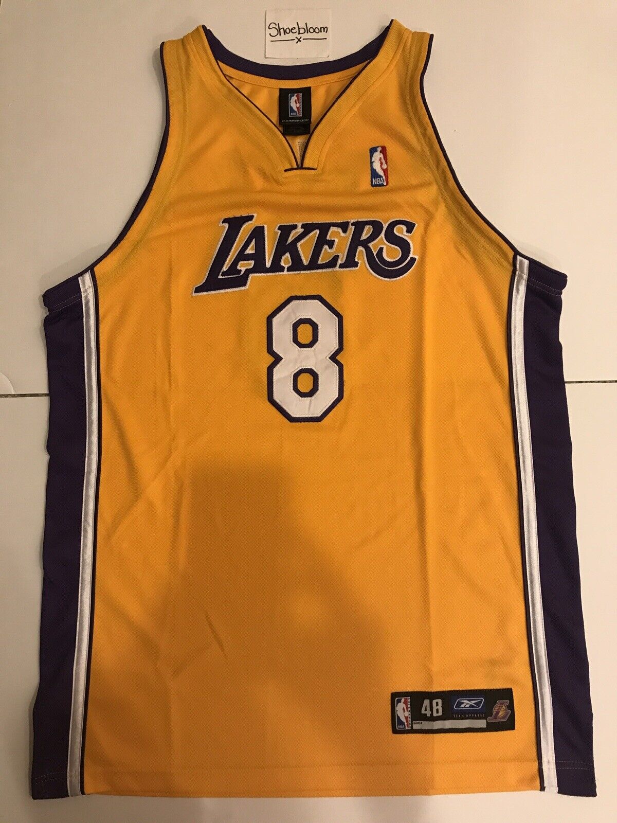 Reebok Basketball Jersey – La Lakers – Kobe Bryant #8 – Nba – As Is