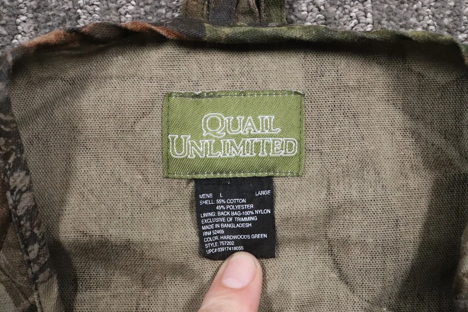 Men's Large Vintage Hunting Vest Realtree Pockets Game Pouch Outdoor Camo - Image 4 of 4