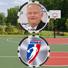 Jim Foster WNBA Hall Of Fame Poker Chip