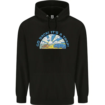 Go Back Its A Falle Lustig Evolution Dinosaurier Herren Kapuzenpullover - Bild 1 von 4