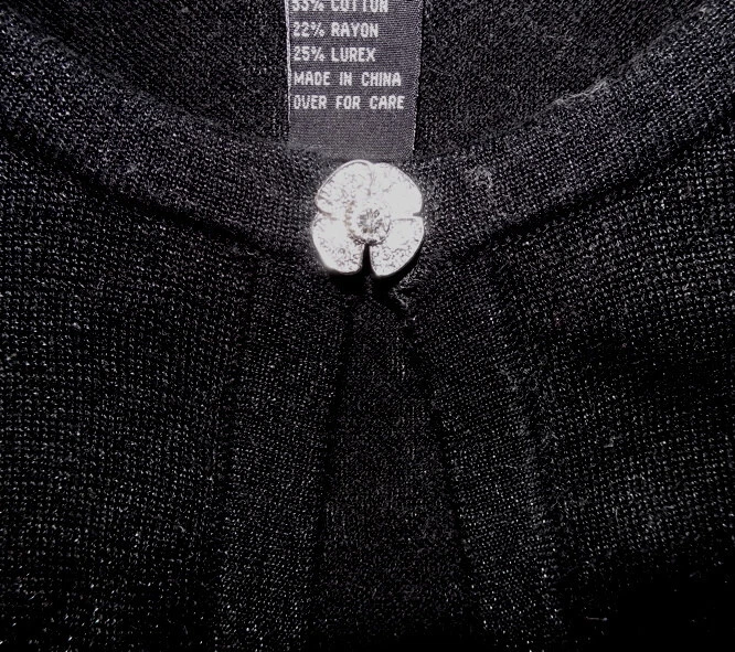 Girls Metallic shrug L Black Cropped cardigan Jewel Glittery Amy Byer Short - Image 3 of 4