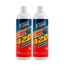 Formula 420 Cleaner - Pyrex, Glass, Metal and Ceramic - 12 Oz. Bottles. 2 Pack