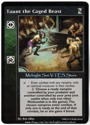 Taunt the Caged Beast Keepers of Tradition V:TES VTES Vampire CCG