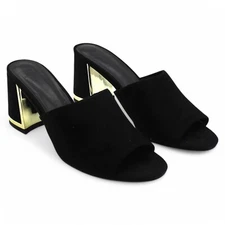 H Halston Women S Spain Block Heel Dress Sandals WomenS Shoes (Size 8.5)