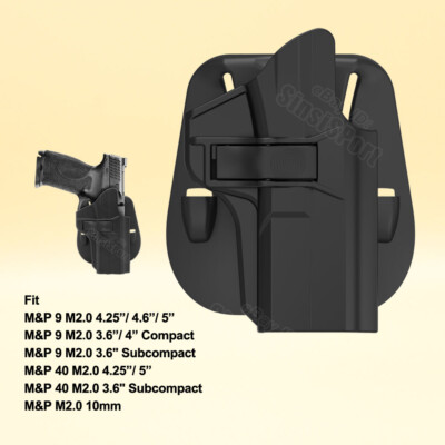 MP 9 MP 10 MP 40 Holster Fit S&W M&P40 MP10 M2.0 Subcompact Full Size Compact