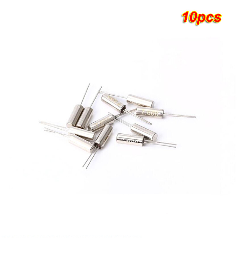 10pcs Crystal oscillator Cylindrical 7.6MHz 3*8mm quartz
