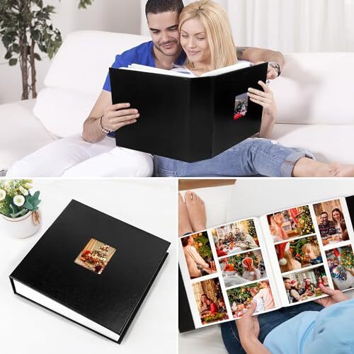 1000 Pockets Photo Album 4x6, Extra Large Capacity Leather Cover Wedding - Picture 7 of 7