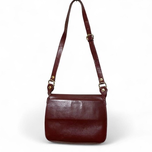 Borsa a tracolla Cartier Must Line bordeaux tracolla pelle bordeaux autentica - Foto 14 di 22