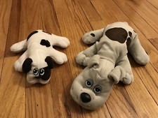 2 of 1980s Pound Puppies Plush Original Puppy Newborn Tonka Yuppies Tsukuda 13"