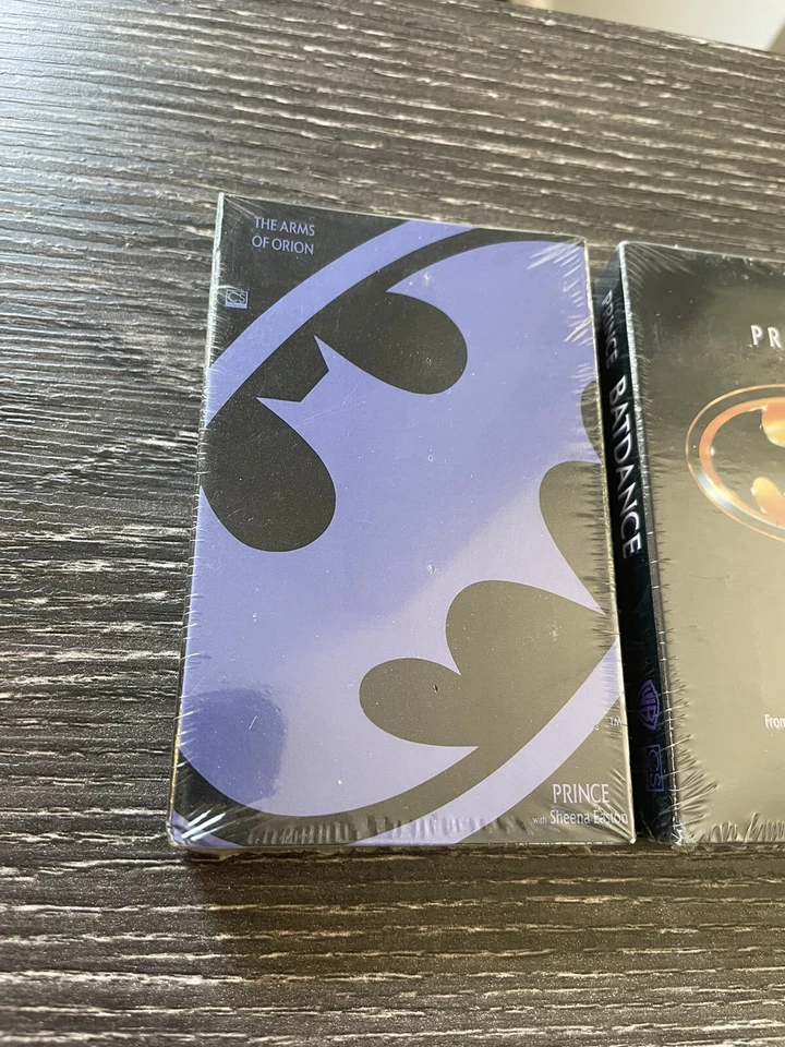 (2) SEALED 1989 Batman Soundtrack Cassettes Single Prince Batdance Arms of Orion - Image 2 of 4