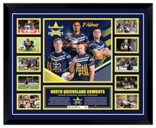 The North Queensland Cowboys NRL Superstars Signed Framed Memorabilia