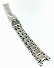Relic ZR11814 watchband two tone Gray, Silver, Yellow Gold 16mm 8mm 6.625"