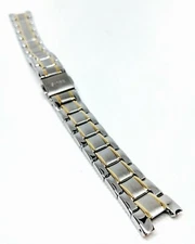 Relic ZR11814 watchband two tone Gray, Silver, Yellow Gold 16mm 8mm 6.625"
