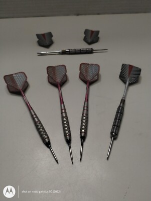 Vintage Diamond Cut Soft Tip Brass Engraved Dart Halex Set
