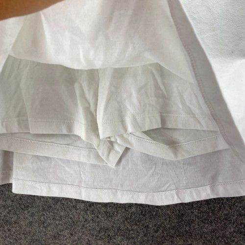 Victoria's Secret Skort Women L Large White A-Line Midi Pull On Cotton Mid Rise - Picture 5 of 10