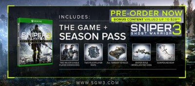 Sniper Ghost Warrior 3 *SEASON PASS EDITION* (XBOX One) New