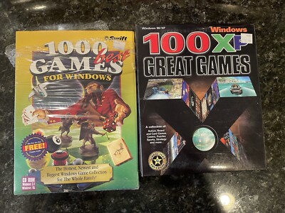 1000 Games For Windows & 100 Great Games For Windows XP Big Box | eBay