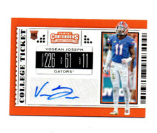 2019 Panini Contenders Draft Picks Autographs #211 Vosean Joseph RC