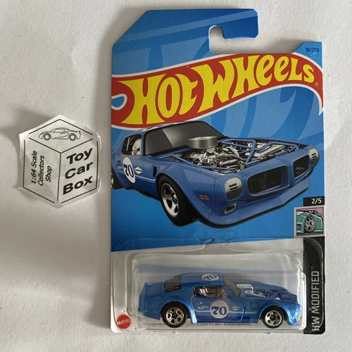 2023 HOT WHEELS #18- 1970 Pontiac Firebird (Blue #2 HW Modified - Long Card) B53