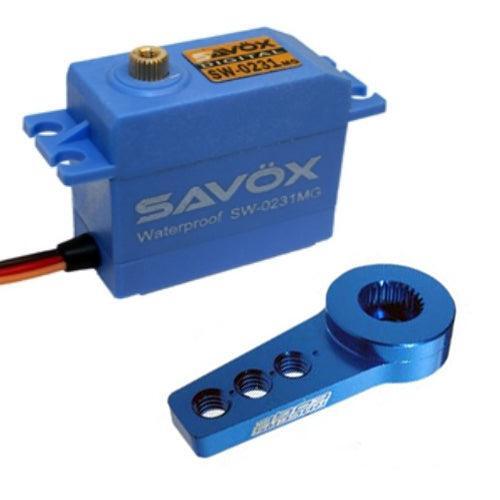 Servo digital Savox SW-0231MG impermeable alto par STD con bocina de aluminio libre bl - Imagen 1 de 1