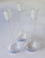 Stehkolben (3x) - 50 ml - Schott DURAN - DIN - NS 12/21