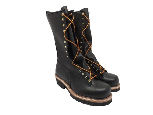 RARE? Hoffman\'s Sympatex Steel Toe Tall Logger Boots 10.5 E Men\'s Brown Leather Hoffman | Shoes | Rare Hoffmans Sympatex Steel Toe Tall  main image 4