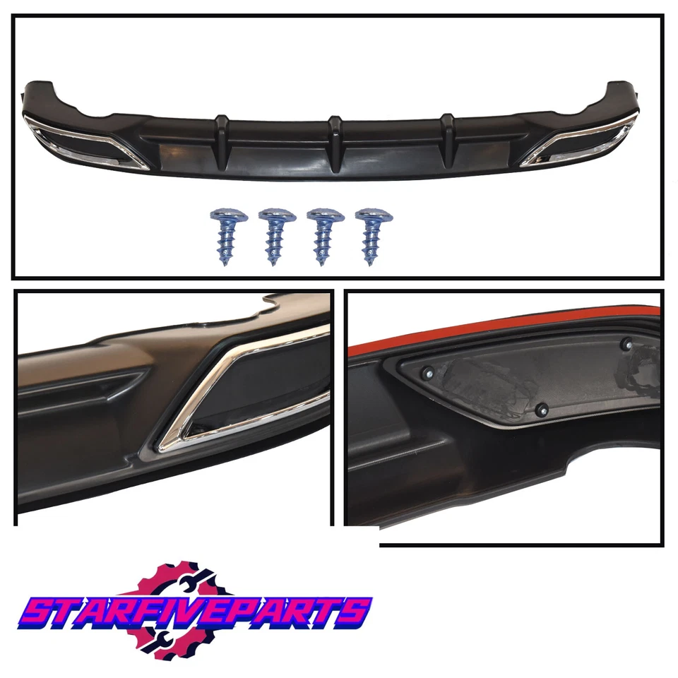 For 2016 2017 2018 Lexus ES350 Rear Diffuser Bumper Valance Lip Body Kit Foto 2 de 4