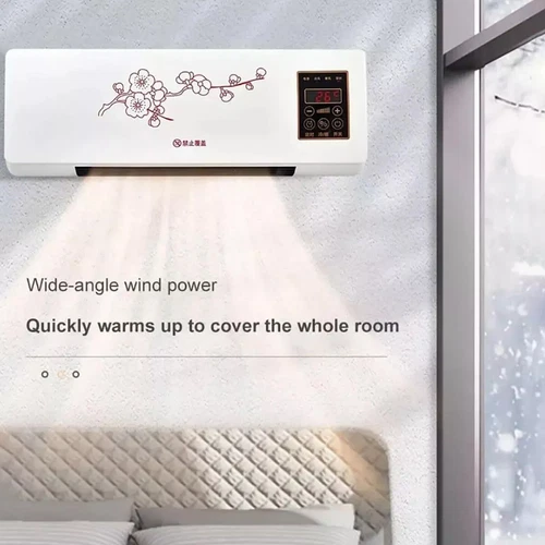 Ventilador pequeño 2 en 1 1800 W portátil montado en la pared refrigeración y calentador doble uso interior - Imagen 8 de 20