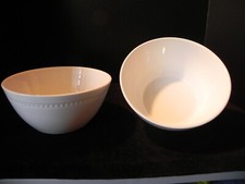 MIKASA CHINA White LORIA set of 2 ALL PURPOSE BOWLS 