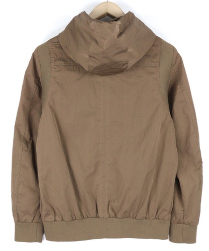 Diesel Judoflip Uomo Giacca S Marrone Zip con Cappuccio Foderato Bomber Logo - Foto 2 di 13