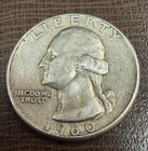 1960 Washington Silver Quarter - 90% Silver Nice COIN