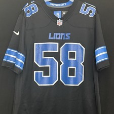 Nike Penei Sewell Detroit Lions #58 Black Alternate Game Jersey Men’s Medium