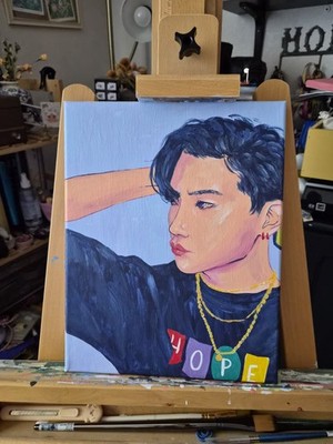 11x14 Acrylic Painting on Canvas J-Hope BTS Jung Hoseok