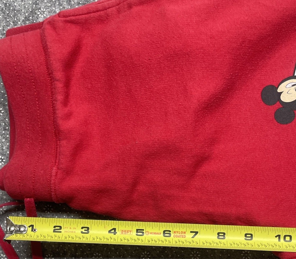 Disney Pants Juniors Unisex Red Sweatpants Mickey Mouse & Friends Jogger JD AP image 9